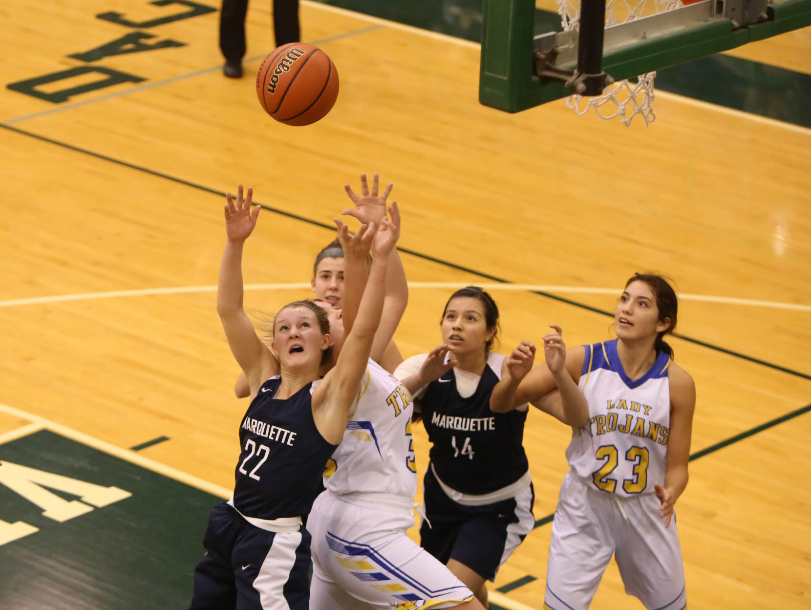 Marquette Catholic vs. Tri-Central girls basketball semistate